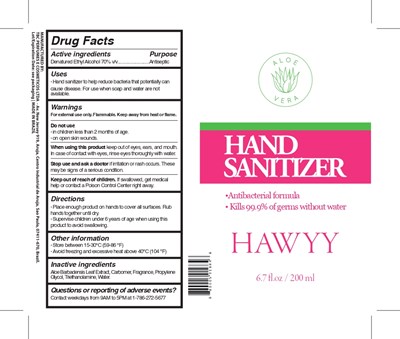 Labelling   Hawyy Hand Sanitizer 200 mL Rev02